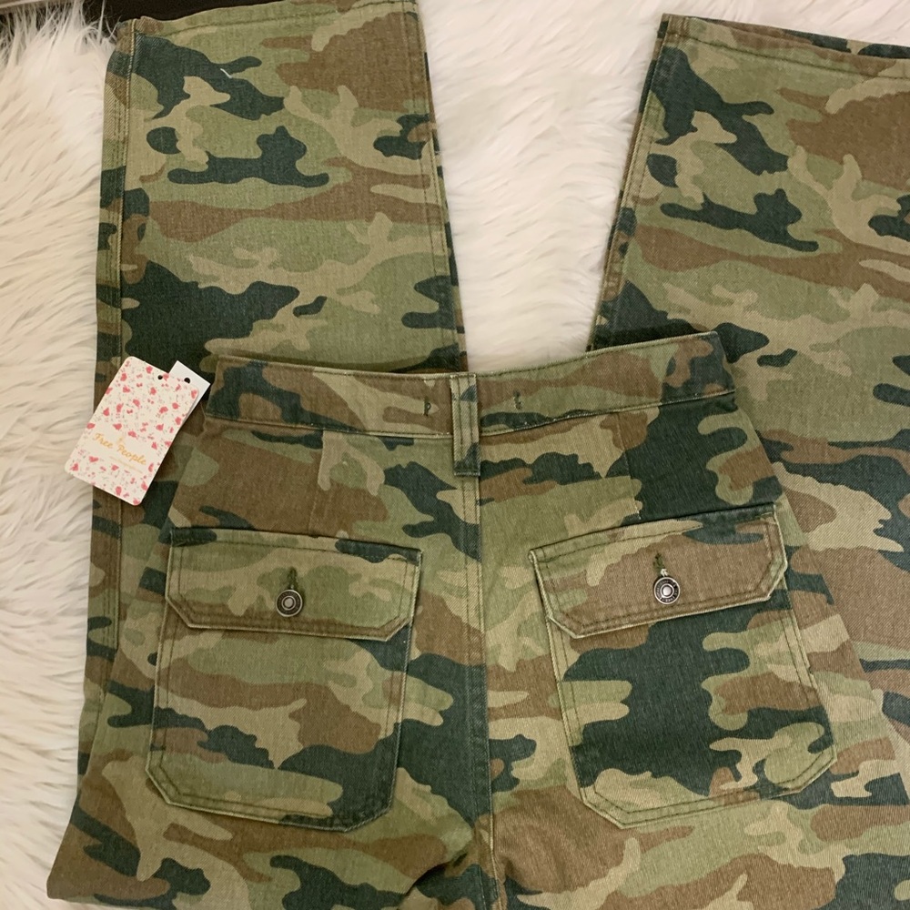 NWT/Free people Remy Camo Printed Capri/27 - Picture 7 of 11